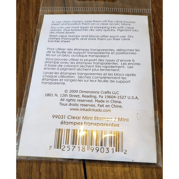 New Clear Mini To From Dimensions Crafts Calligraphy Stamp - Picture 4 of 4